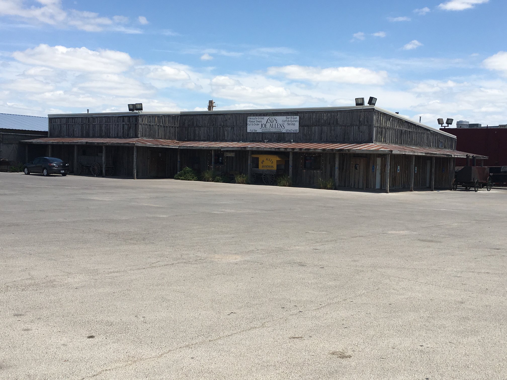 job for Joe Allens restaurant by Chad Dodson, local commercial roofer in abilene tx